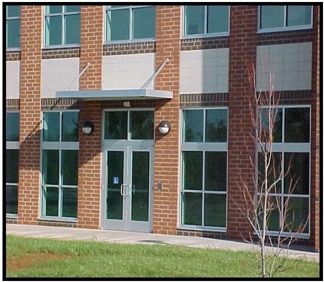 Storefront canopy in Greensboro