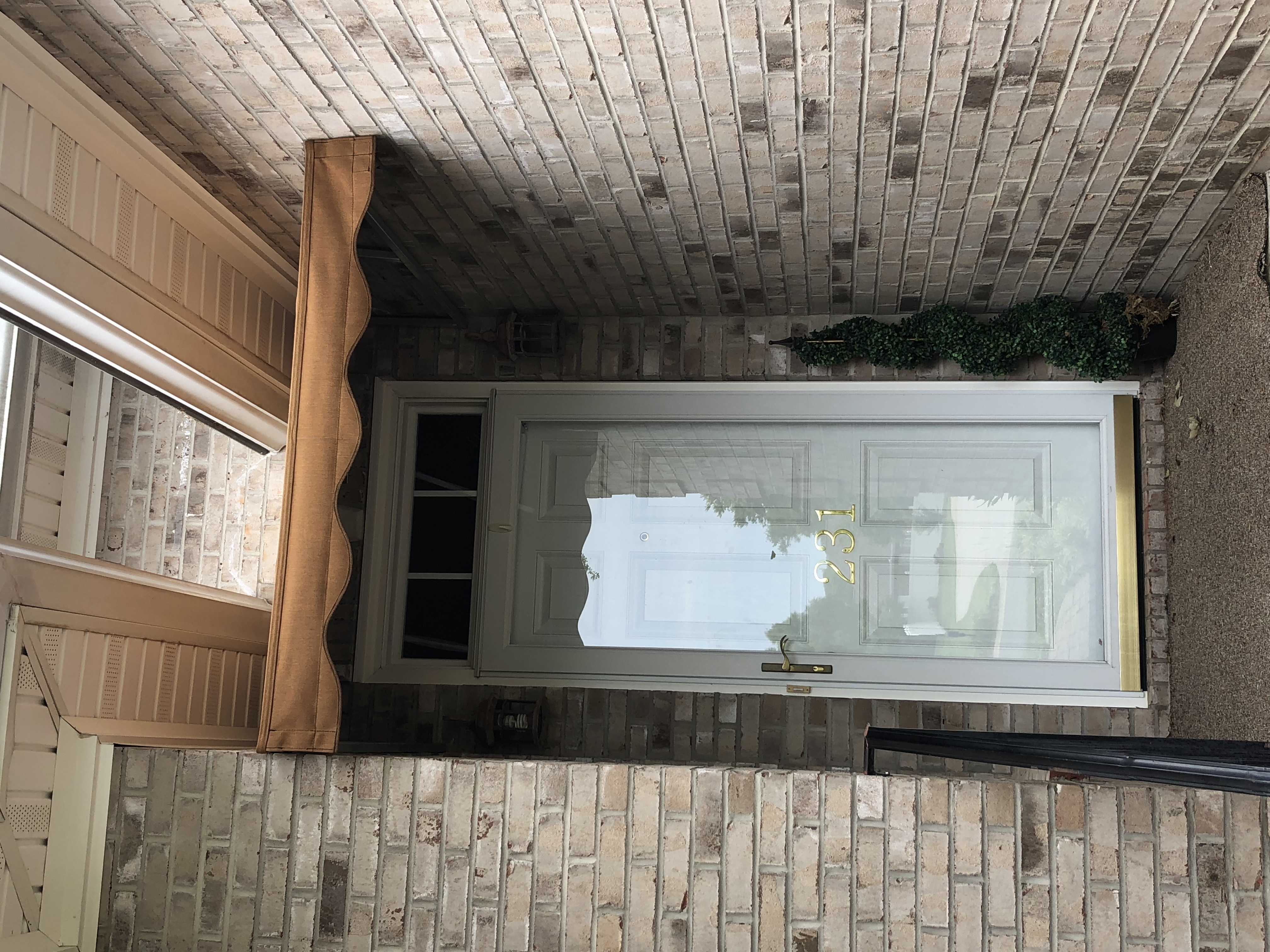 Residential door awning in Charlotte