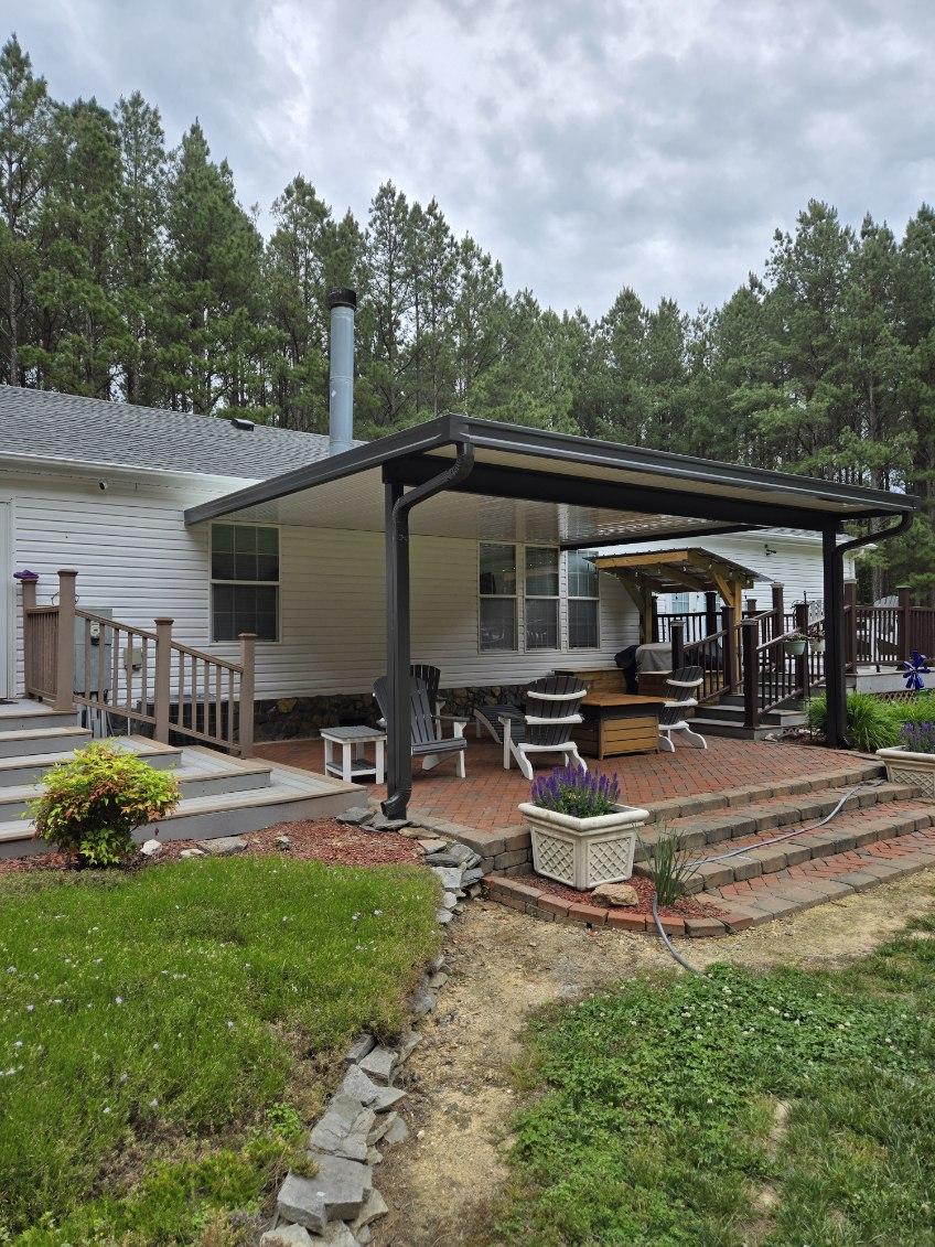 Residential patio cover in Lake Norman