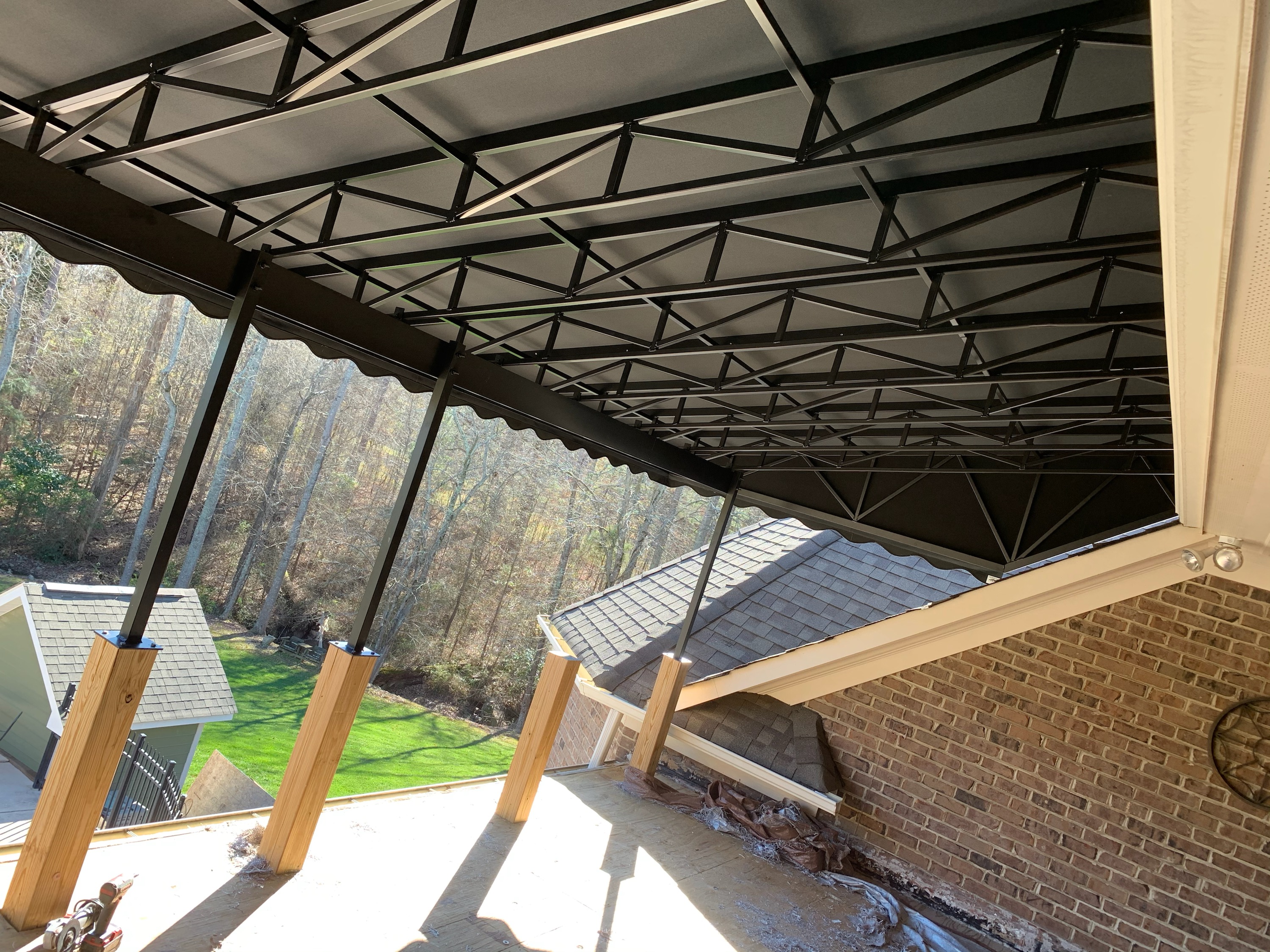 Residential patio cover in Lake Norman