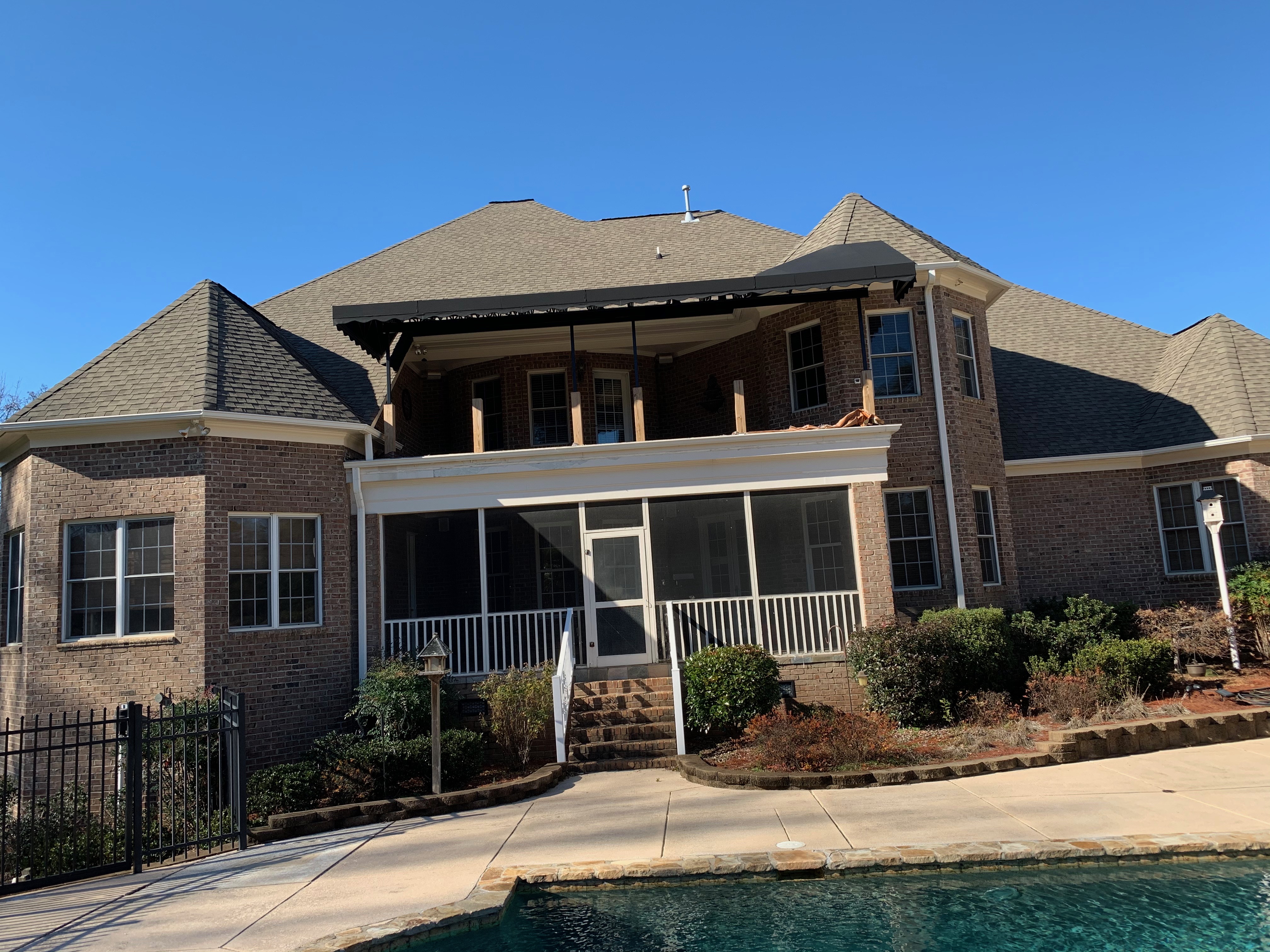 Residential patio cover in Lake Norman