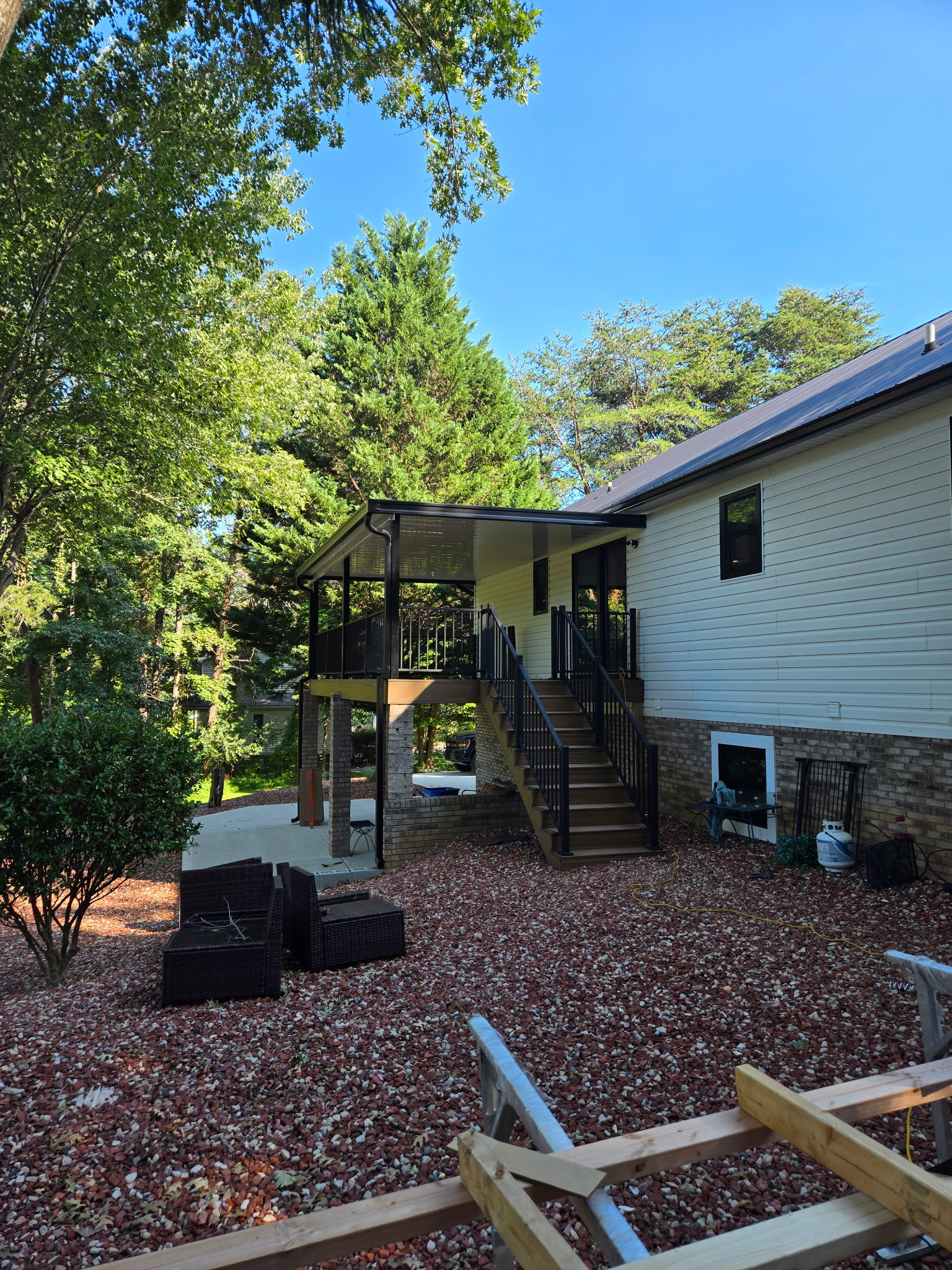 Residential patio cover in Lake Wylie