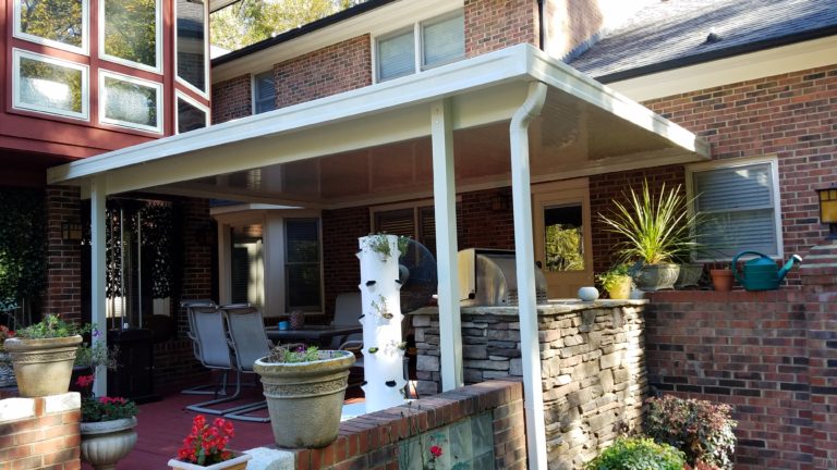 Residential patio cover in Lake Wylie