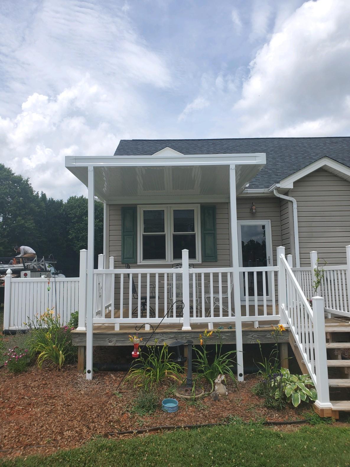 Residential patio cover in Shelby