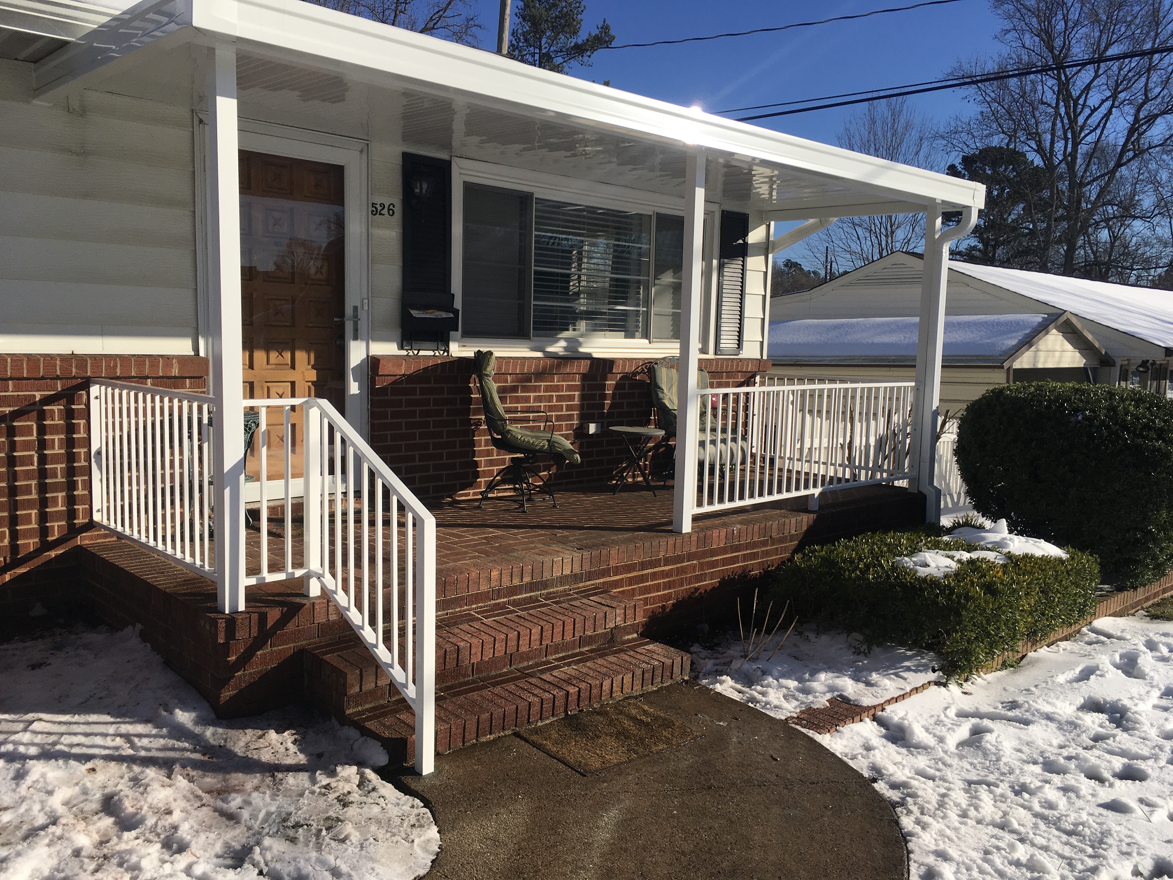 Residential patio cover in Shelby