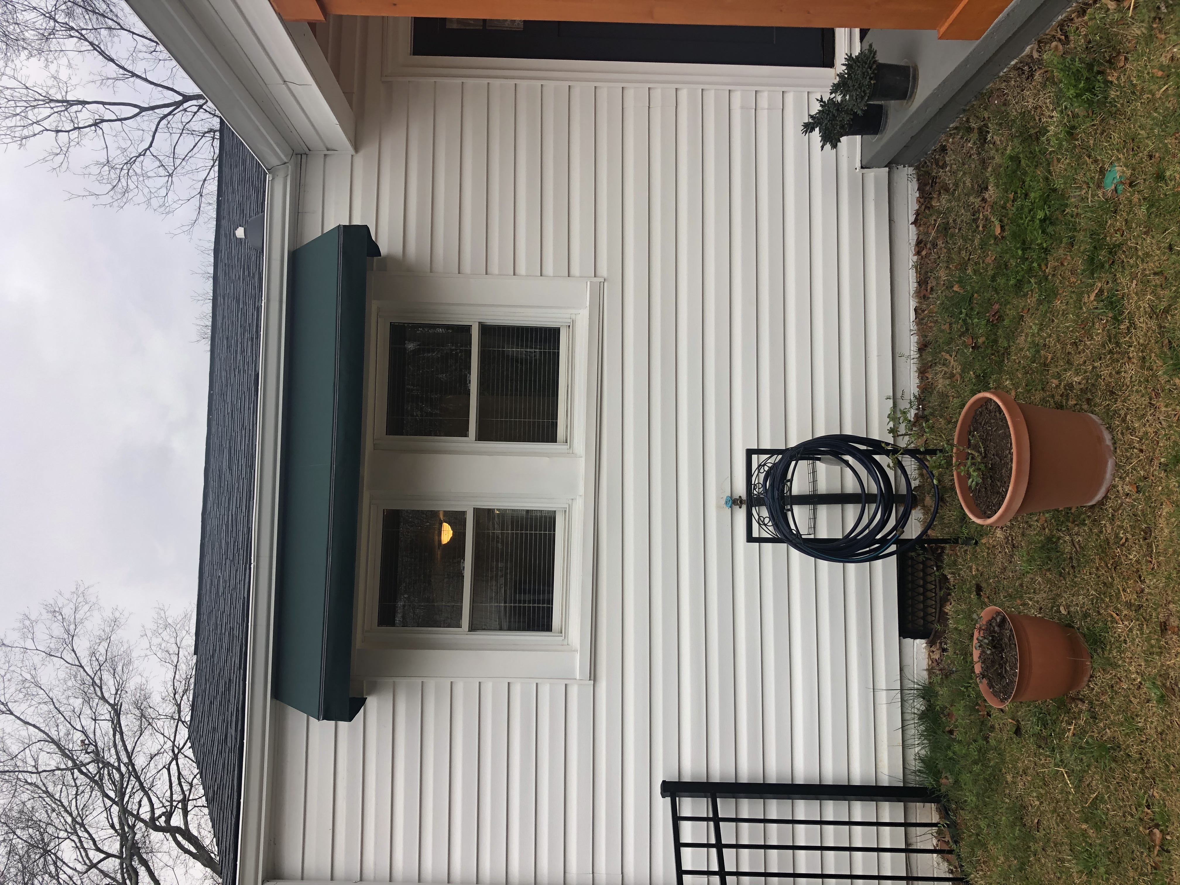 Residential window awning convex style in Charlotte