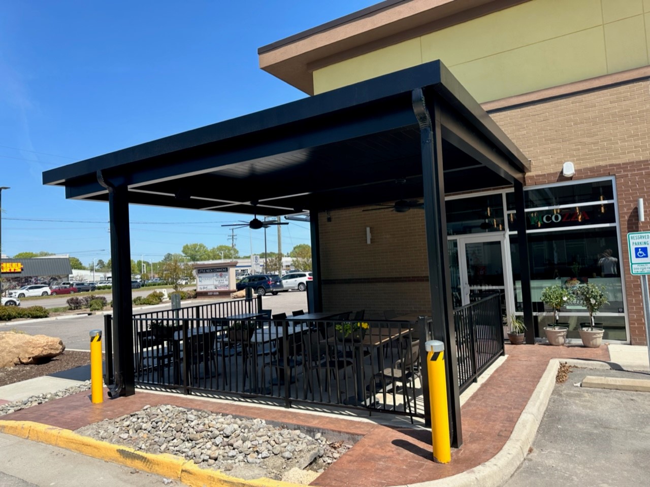 Restaurant patio cover in Charlotte