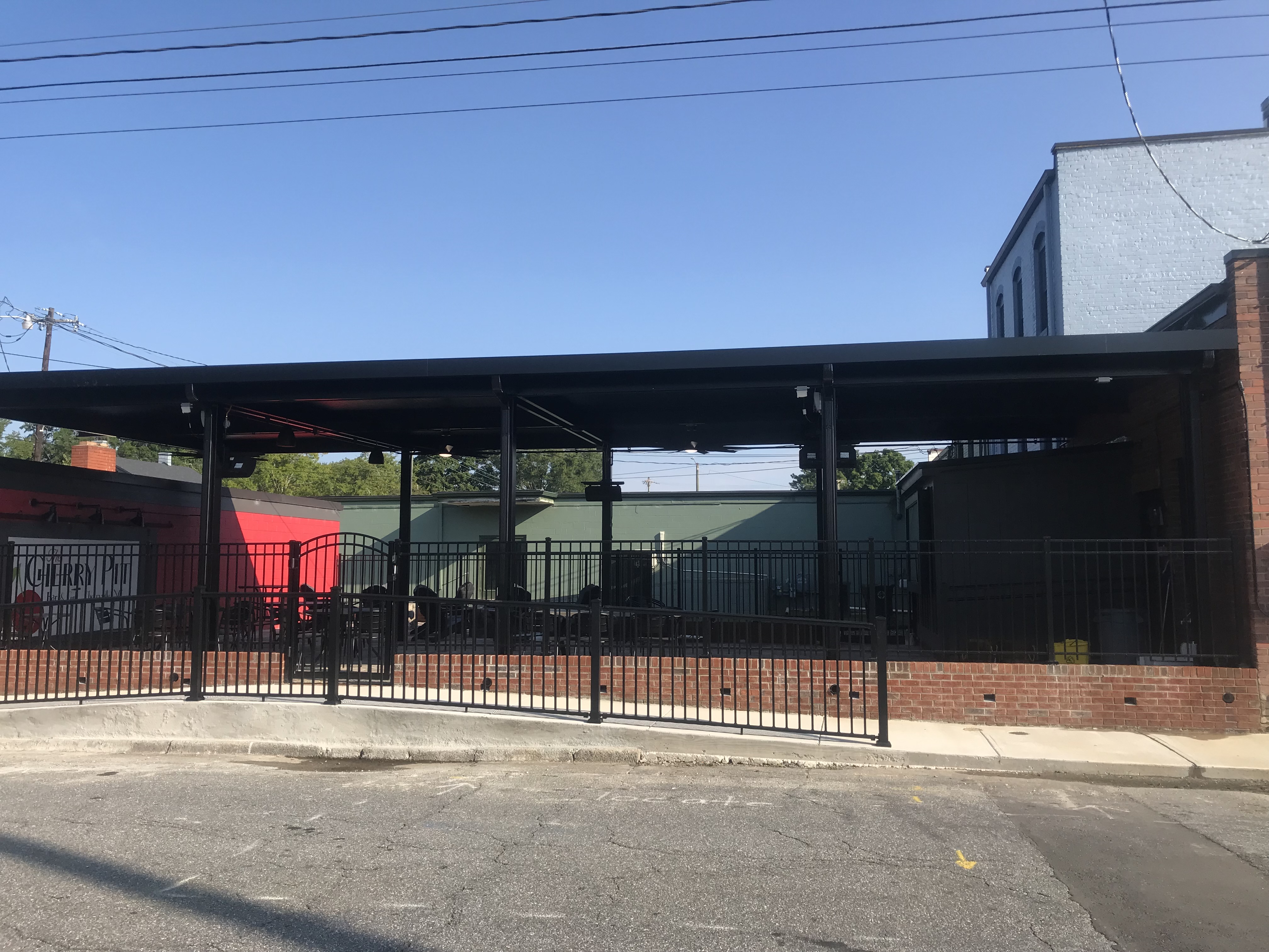 Restaurant patio cover in Cherryville