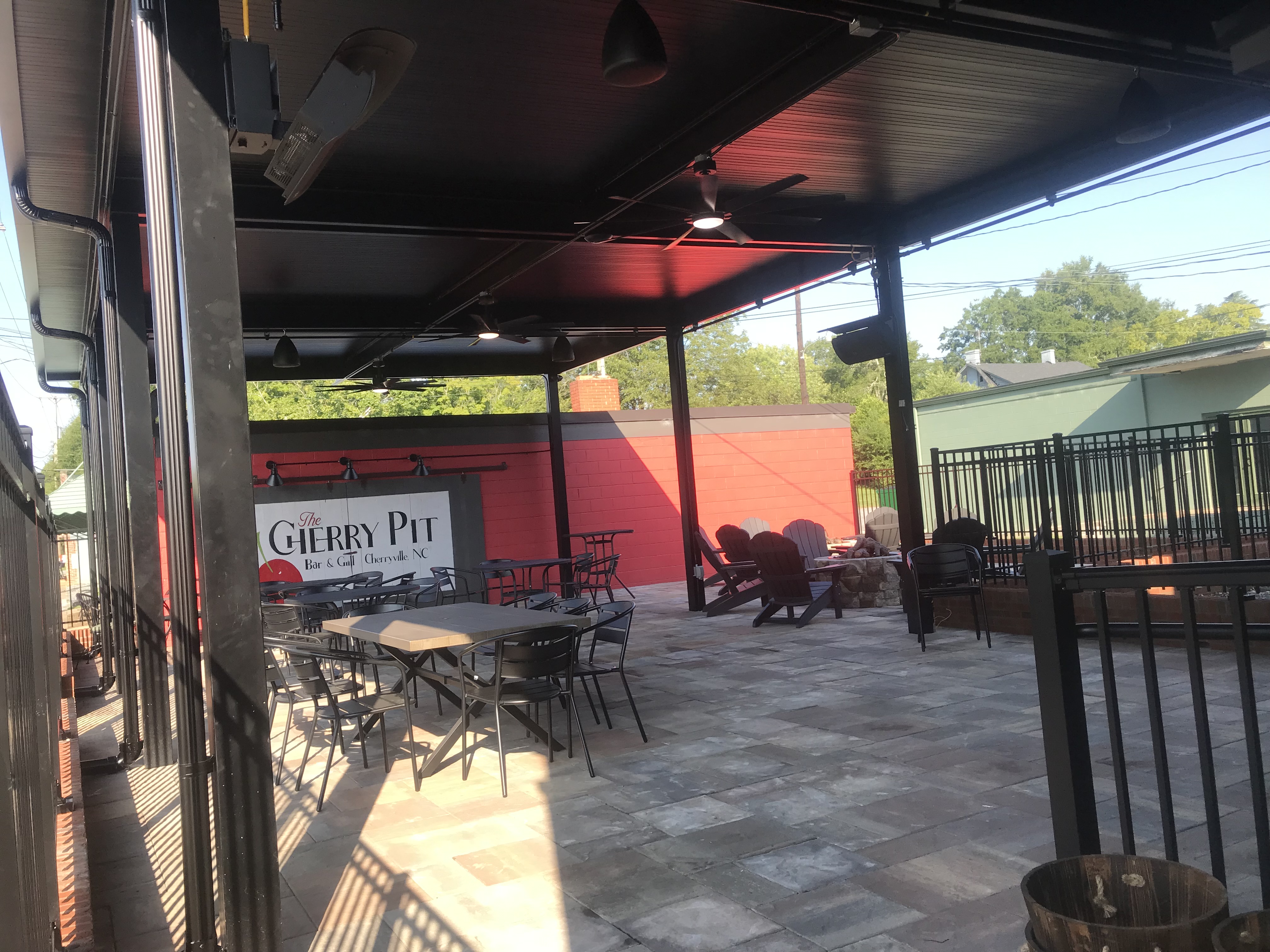 Restaurant patio cover in Cherryville