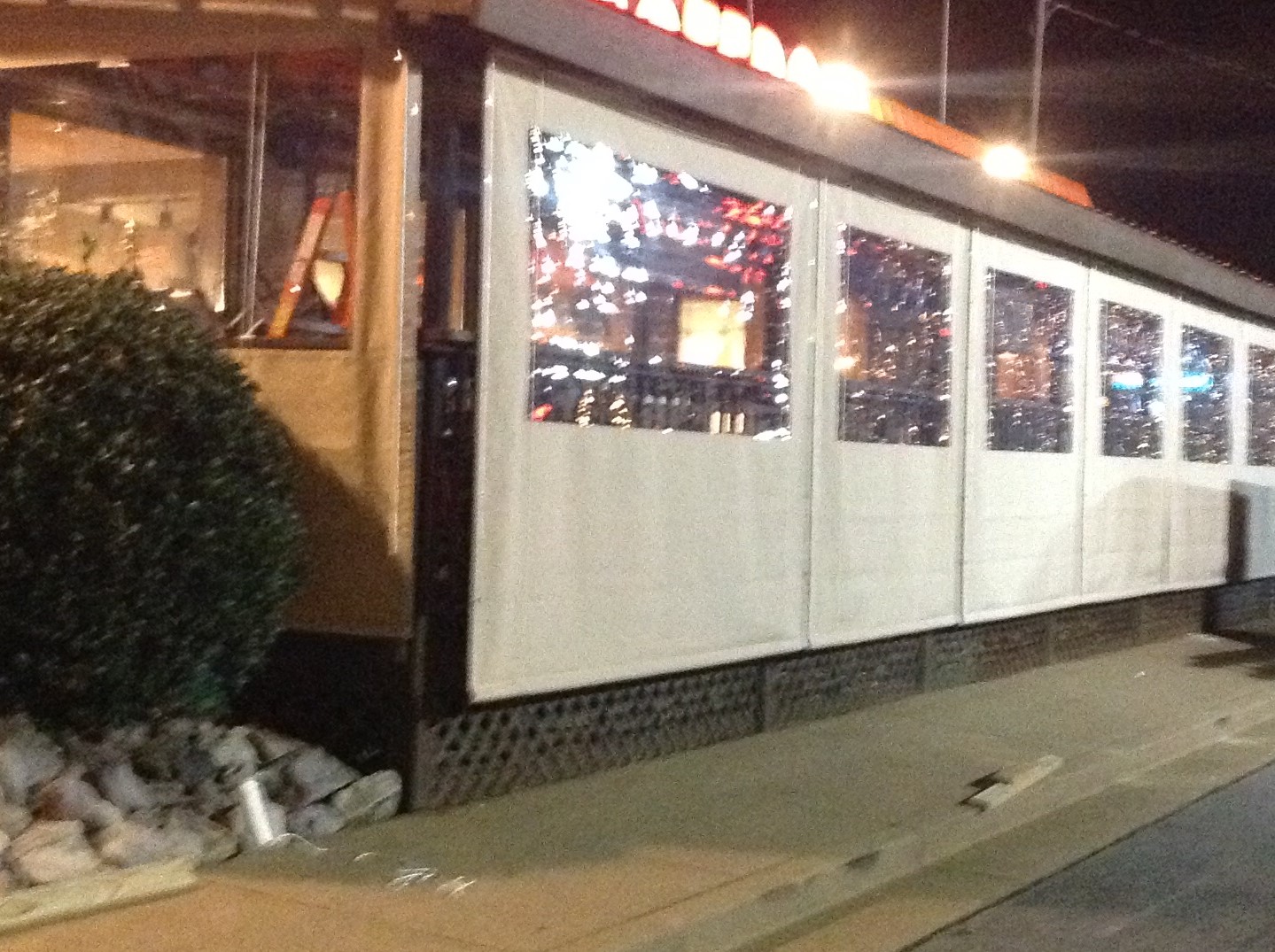 Restaurant roll-up curtains in Charlotte