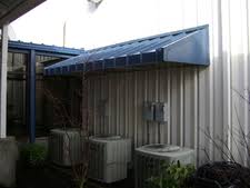 Standing seam flat awning in Charlotte