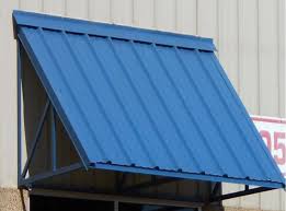 Standing seam wedge awning in Charlotte