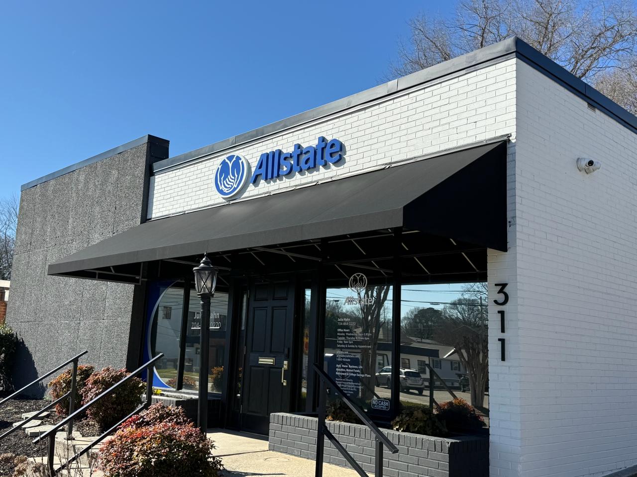 Canvas storefront awning in Gastonia