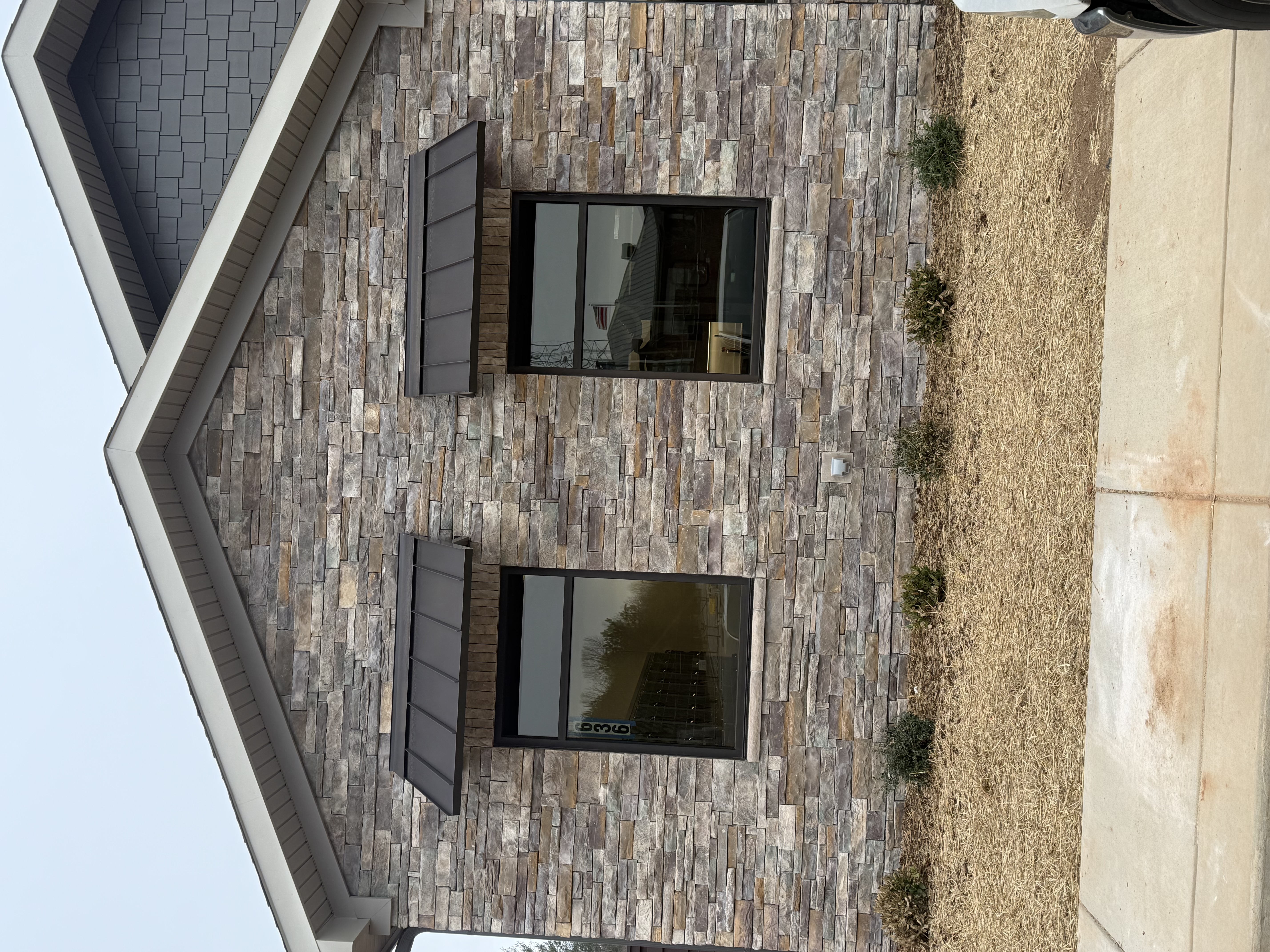 Standing seam metal window awning in Morganton NC