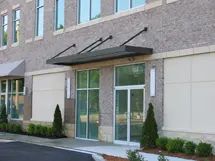 Storefront extruded canopy in Charlotte