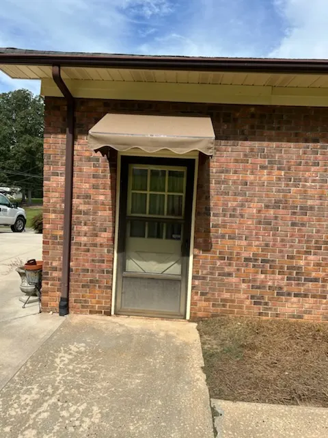 Residential door awning wedge style in Charlotte