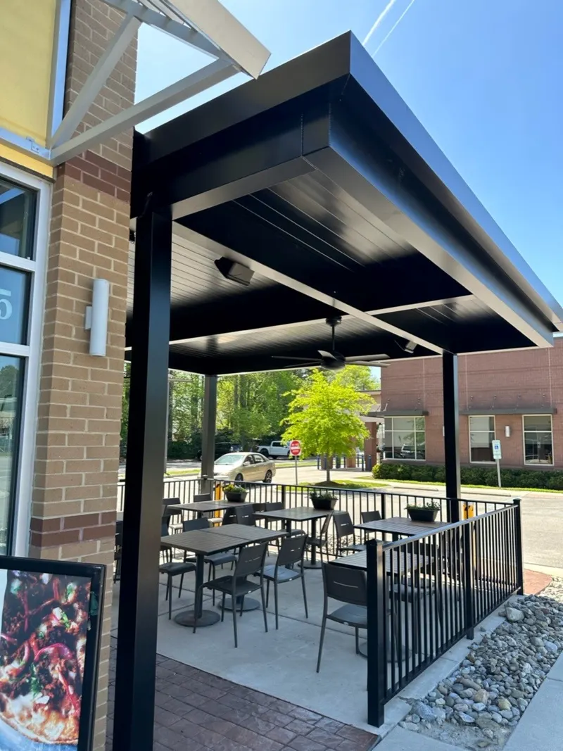 Restaurant patio cover in Charlotte