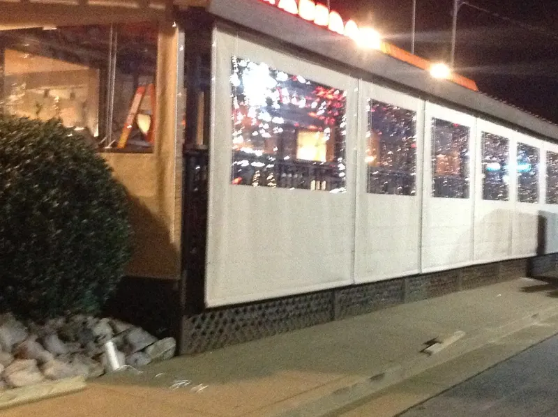 Restaurant roll-up curtains in Charlotte