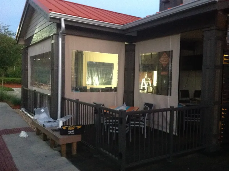 Restaurant roll-up curtains in Charlotte