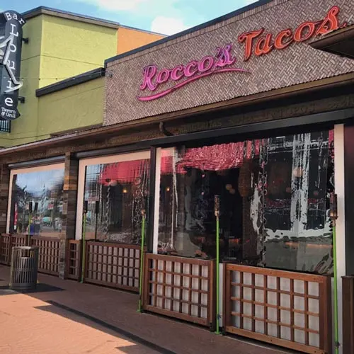 Restaurant vinyl screens in Greenville
