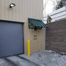 Standing seam wedge awning in Charlotte