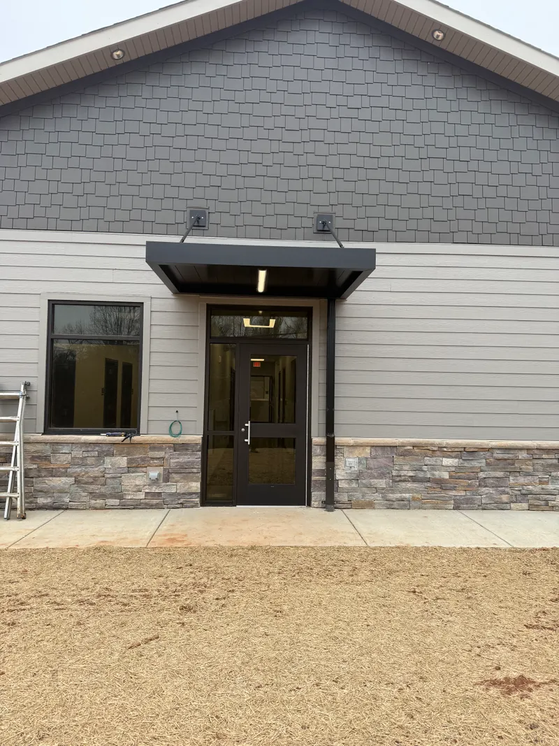 Aluminum decking panel canopy in Morganton NC